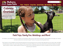 Tablet Screenshot of mulberrylanefarmwi.com